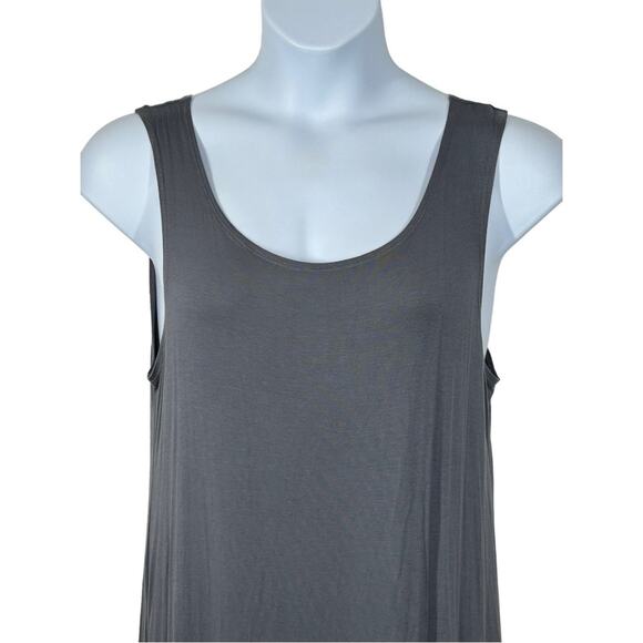 LOGO Layers by Lori Goldstein Sleeveless Tank Shift Dress Tunic Beach Cover Up - Picture 3 of 7